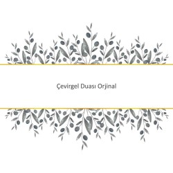Çevirgel Duası Orjinal