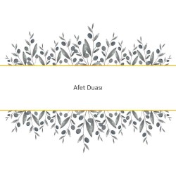 Afet Duası