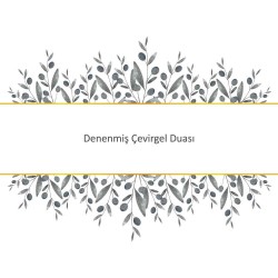 Denenmiş Çevirgel Duası