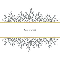 3 Aylar Duası