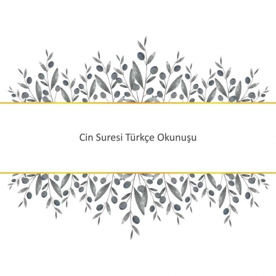 Cin Suresi Türkçe Okunuşu Cin Suresi Türkçe Okunuşu - Güçlü ve Etkili Dua