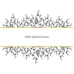 Gelin Çıkarma Duası