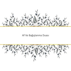 Af Ve Bağışlanma Duası