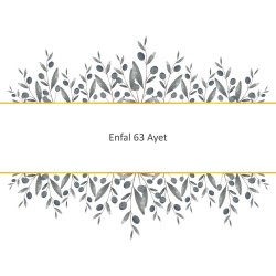 Enfal 63 Ayet