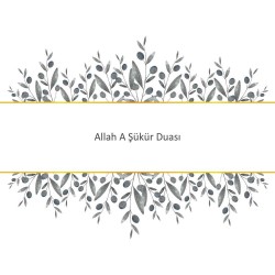 Allah A Şükür Duası
