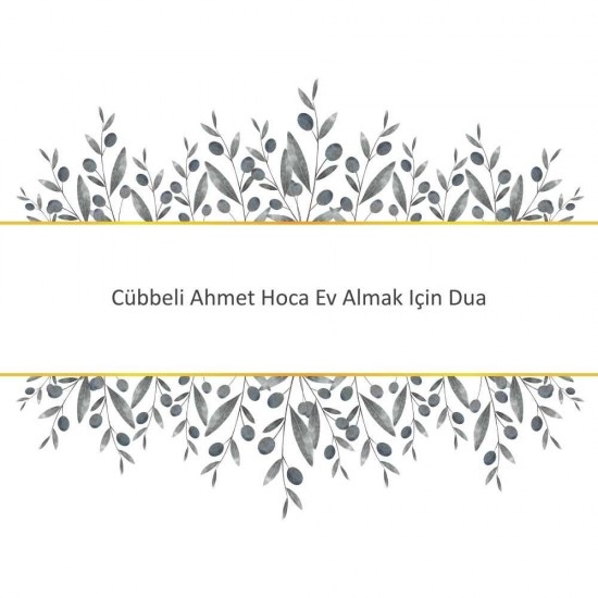 Cübbeli Ahmet Hoca Ev Almak Için Dua Cübbeli Ahmet Hoca Ev Almak Için Dua - Güçlü ve Etkili Dua