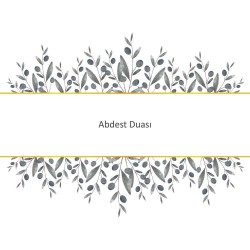 Abdest Duası