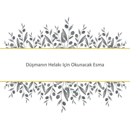 Düşmanın Helakı Için Okunacak Esma Düşmanın Helakı Için Okunacak Esma - Güçlü ve Etkili Dua