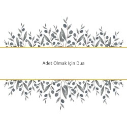 Adet Olmak Için Dua