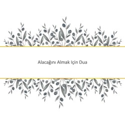 Alacağını Almak Için Dua