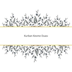 Kurban Kesme Duası