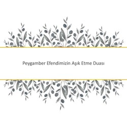 Peygamber Efendimizin Aşık Etme Duası