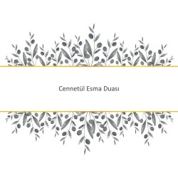 Cennetül Esma Duası