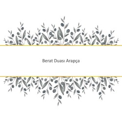 Berat Duası Arapça