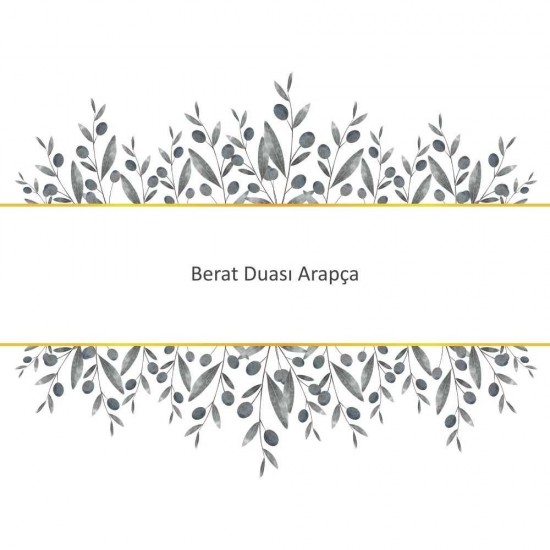 Berat Duası Arapça Berat Duası Arapça - Güçlü ve Etkili Dua