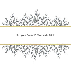 Barışma Duası 10 Okumada Etkili
