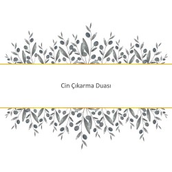 Cin Çıkarma Duası