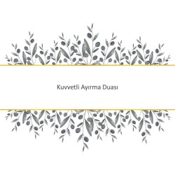 Kuvvetli Ayırma Duası