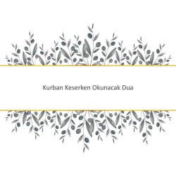 Kurban Keserken Okunacak Dua