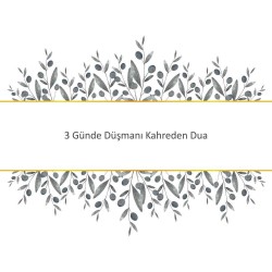 3 Günde Düşmanı Kahreden Dua