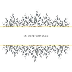 En Tesirli Hacet Duası