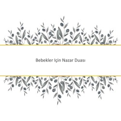 Bebekler Için Nazar Duası