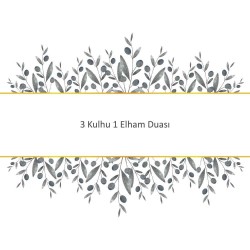 3 Kulhu 1 Elham Duası