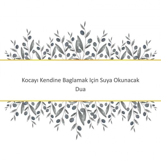 Kocayı Kendine Baglamak Için Suya Okunacak Dua Kocayı Kendine Baglamak Için Suya Okunacak Dua - Güçlü ve Etkili Dua