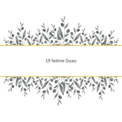 19 Sekine Duası