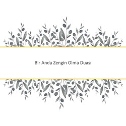 Bir Anda Zengin Olma Duası