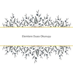 Elemtere Duası Okunuşu